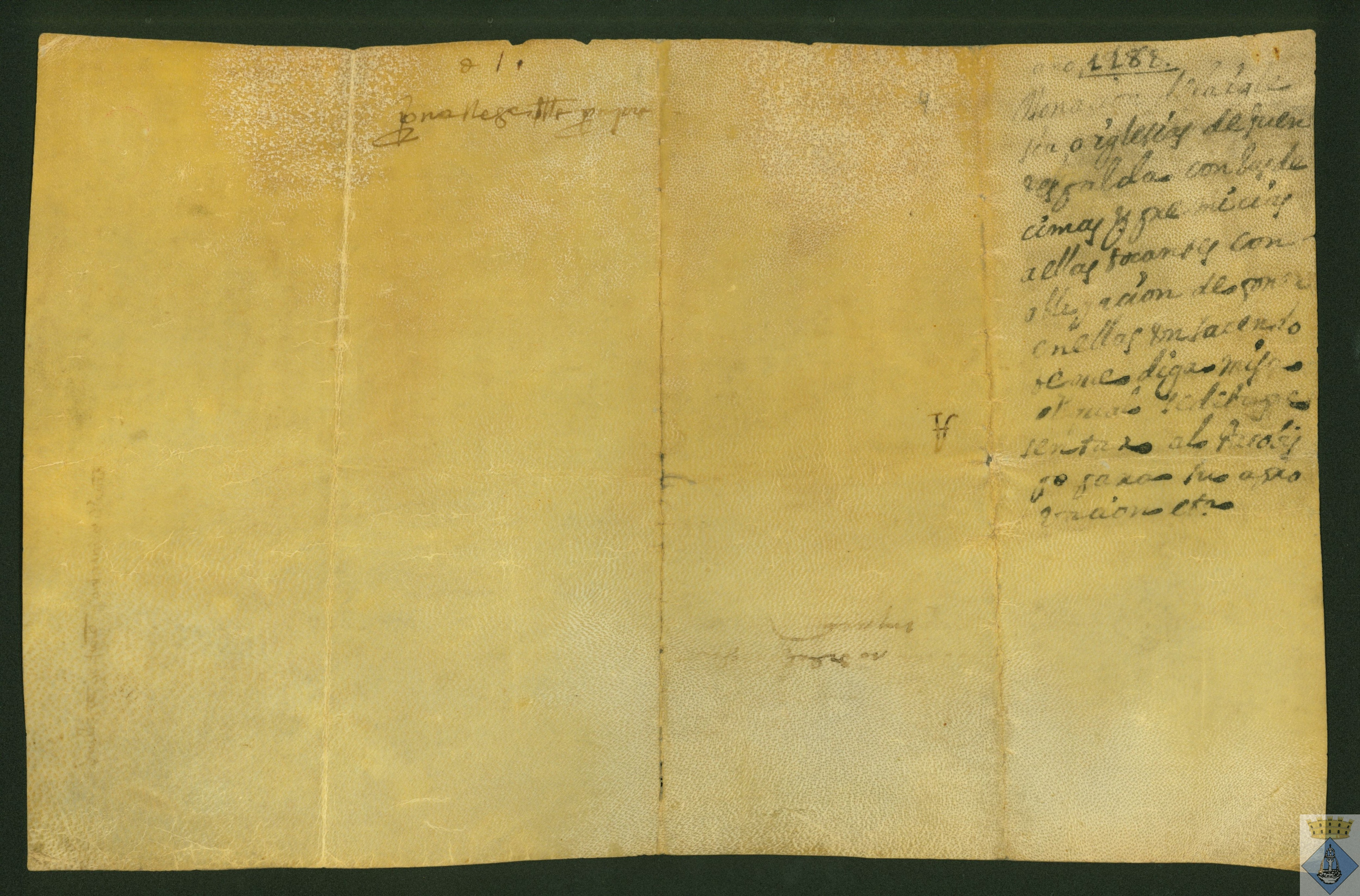 Ramón de Castillazuelo, obispo de Zaragoza, concede a Beltrán de Betrons, presbítero, a su hermano Arnaldo y a su consanguíneo Bernardo Vital, la iglesia de Fuentespalda, situada en la frontera con los musulmanes, con las primicias y la obligación de poner sacerdote.