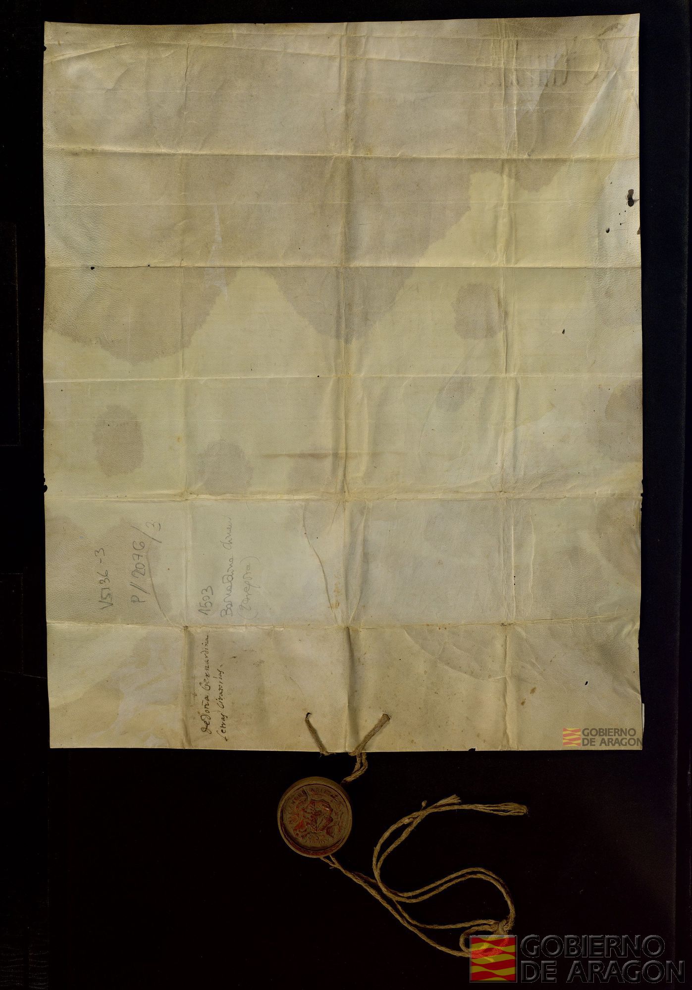 Letra citatoria de Giovanni Sacco, arzobispo de Dubrovnik, a instancia del papa Alejandro IV, relativa a la dote de Bernardina Climent, habitante en Zaragoza, afectada por el procesamiento de su padre Felipe Climent por la Santa Inquisición.