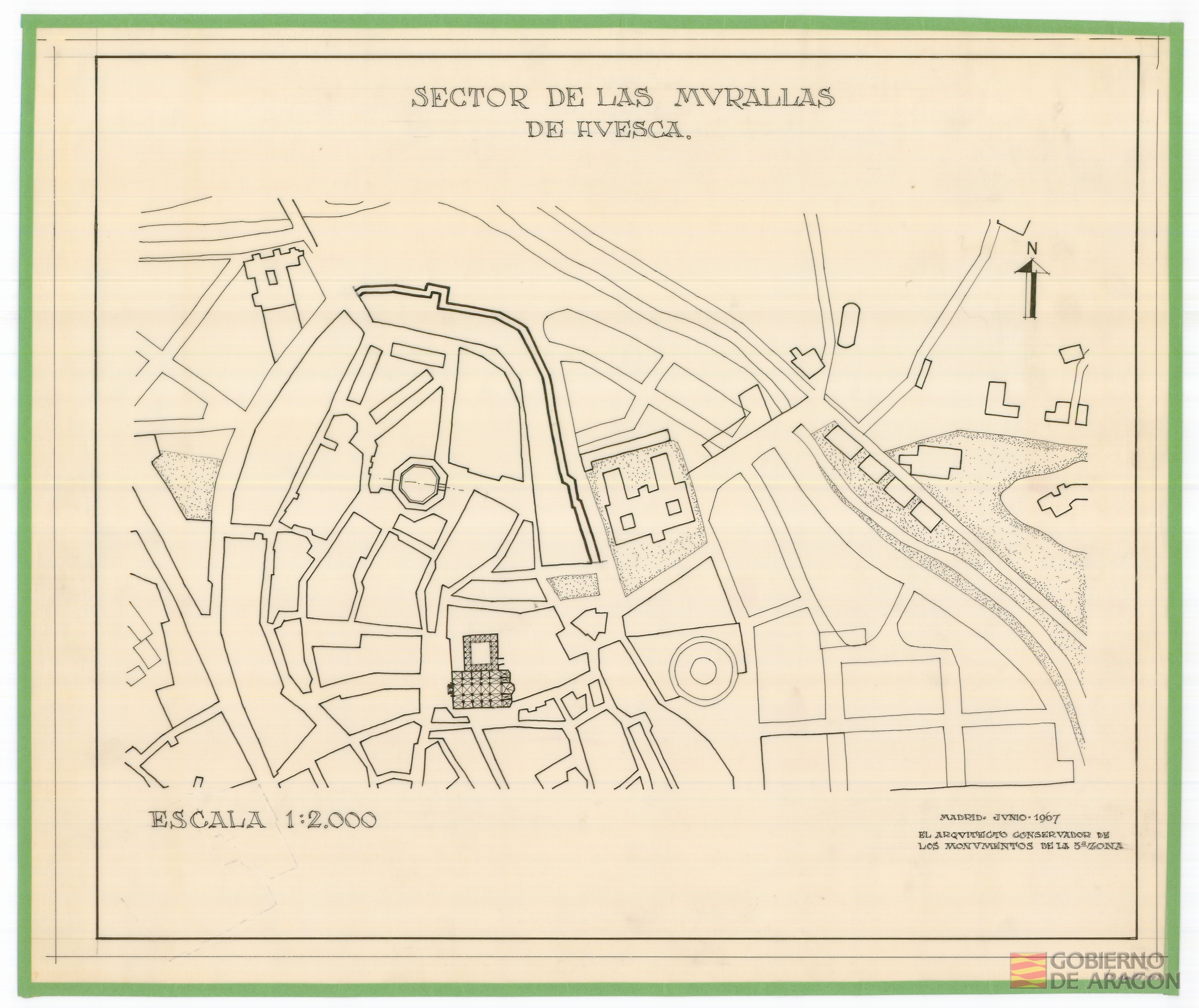 Sector de las murallas de Huesca. Huesca