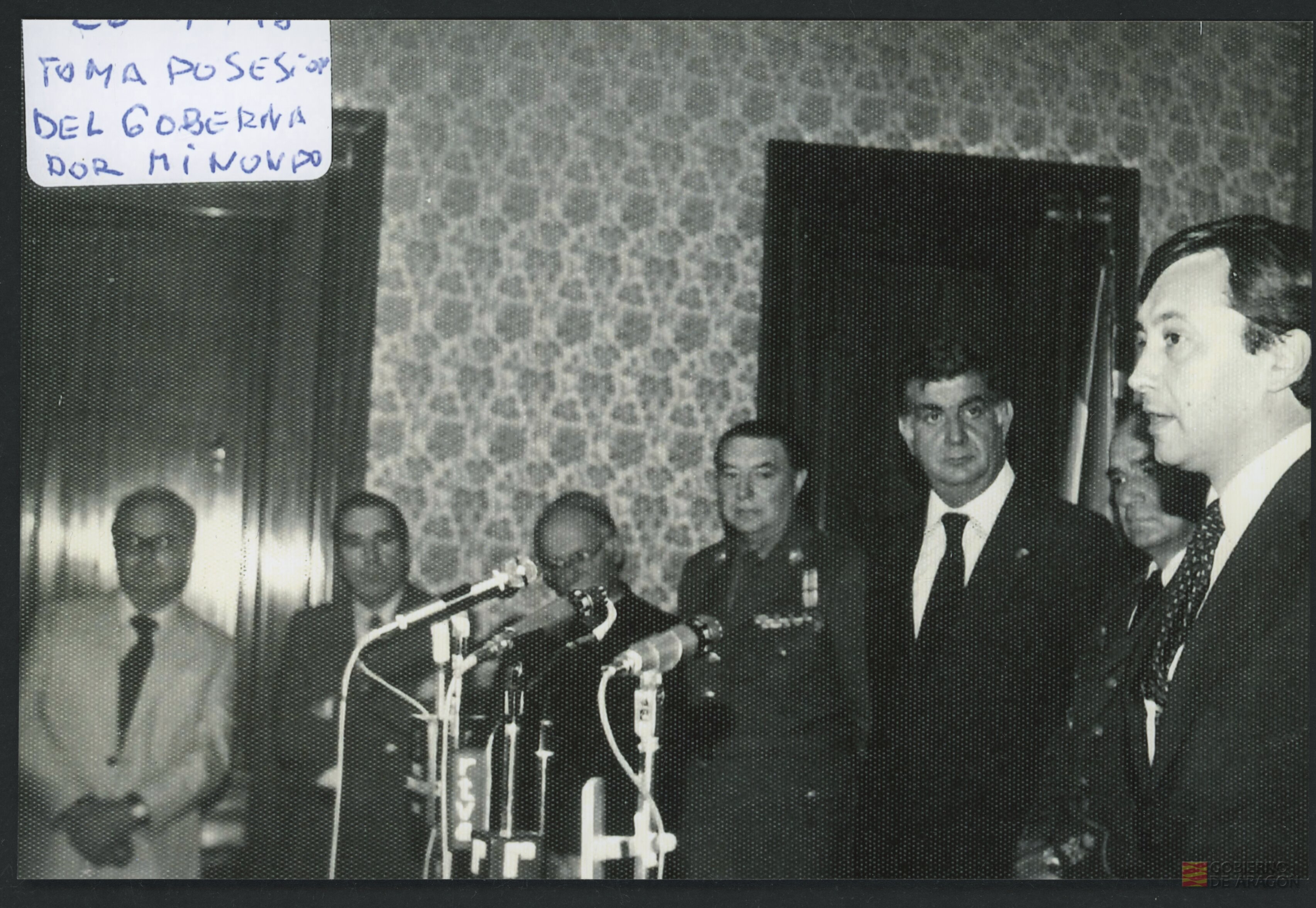 Toma de posesión de Javier Minondo como gobernador civil de Zaragoza