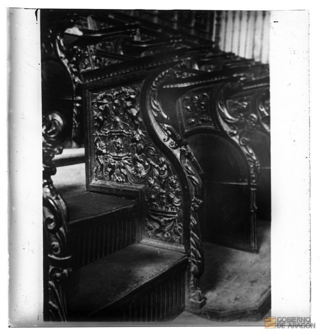 Detalle de la sillería del coro de la basílica de Nuestra Señora del Pilar