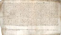 Domingo Pérez Navarro,racionero de la Seo de Zaragoza,bayle de la casa arzobispal de dicha ciudad,por comisión hecha por el Papa Benedicto XIII,da a treudo perpetuo a Sancho de Liso,vecino de Zaragoza,un campo sito en el término de Juslibol,por 20 sueldos jaqueses anuales