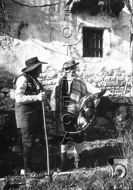"Al ferial. Ajustando un borrico". Ricardo Compairé Escartín. Hecho
