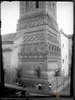 Monzalbarba (Zaragoza). Iglesia de San Miguel. Torre mudéjar. Basamento. José Galiay Sarañana