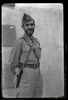 Alférez de infantería nacional con mono y pistola. Manuel Coyne Buil
