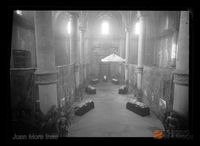 Exposición de los sepulcros reales de Poblet en la Lonja. Juan Mora Insa