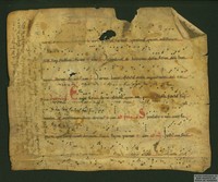 Hoja de códice litúrgico con texto bíblico con notación musical