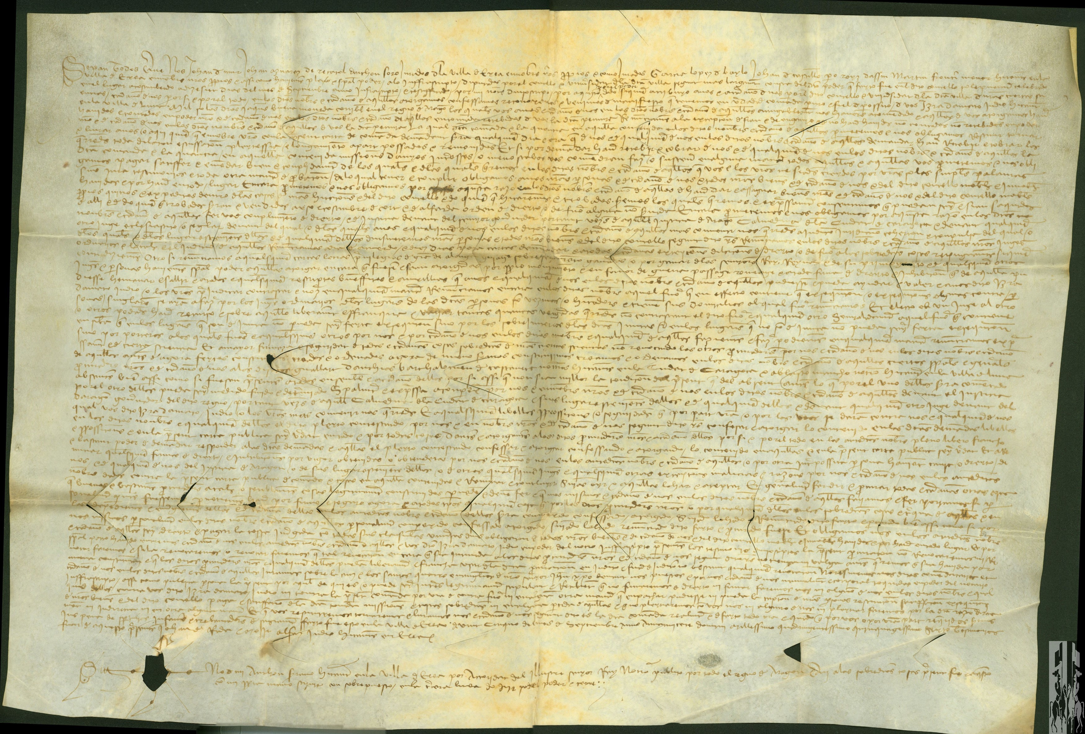 El concejo de Ejea reconoce tener 1000 sueldos jaqueses en comanda de Izia Damato, judío de Luna