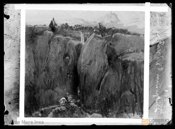 Pintura de Mariano Barbasán. Juan Mora Insa