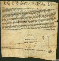 Gregorio VII confirma a Ramón Dalmacio, obispo de Roda, una protección frente a todas las personas que le molestasen o le arrebatasen bienes