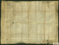 Guillermo de Moncada, senescal de Cataluña, en calidad de manumisor del testamento del conde de Urgell, vende al convento de San Francisco de Lérida y otros consejeros de dicha manumisión, un censal de 600 sueldos jaqueses anuales sobre las rentas de Fraga, por precio de 8.400 sueldos. Entrega como seguridad del pago su palacio de Lérida y una almunia cerca de Fraga