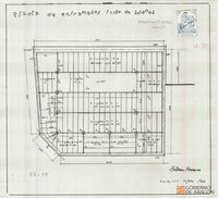[Proyecto de cine en Calatayud]. Firmado por el Arquitecto Beltrán Navarro. Calatayud (Zaragoza)