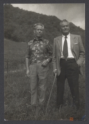 Retrato de Cipriano Atienza Serto y Alfredo Conte Fajó