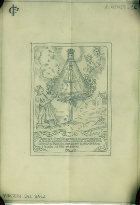 Retrato de Nuestra Señora del Salz. Boceto