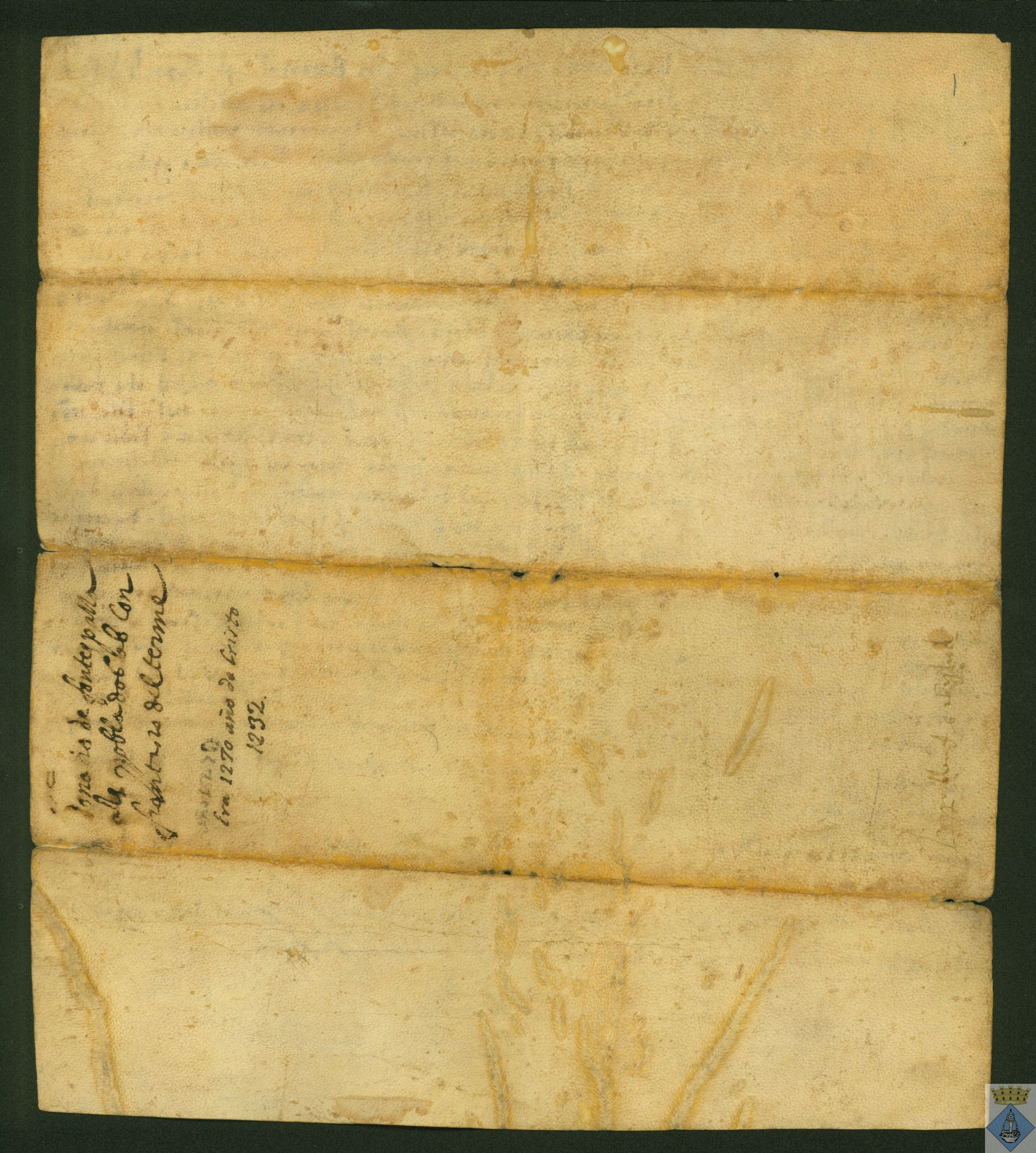 Arnaldo de Fuentespalda y su mujer, Domenga, de voluntad de los señores de Valderrobres, conceden carta de términos y población, otorgándoles los fueros de Zaragoza.