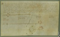 Jaime II, rey de Aragón, concede a la villa de Ejea la celebración de una feria desde el 1 hasta el 15 de mayo de todos los años, y libera de lezdas y garantiza la seguridad de quienes acudan a ella