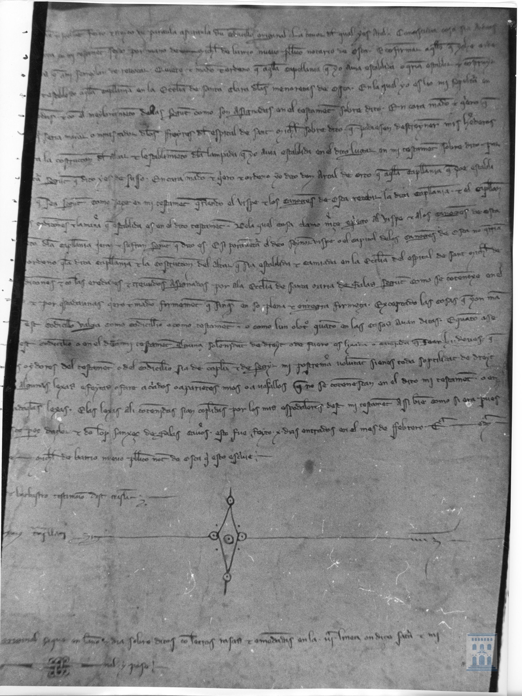 Artal de Huerto hace su testamento estableciendo una capellanía en el monasterio de Santa Clara de Huesca, entre otras disposiciones.