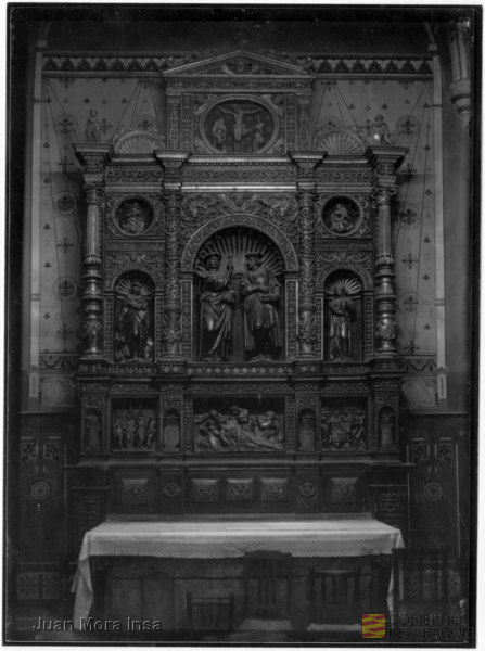 "Teruel, San Pedro. Retablo de S. Cosme y S. Damián. Estilo: Renacimiento. Autor: Gabriel de Joli.". Juan Mora Insa