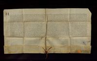 Carlos I confirma un privilegio de Fernando II de Aragón por el que se concede a Carlos de Pomar, caballero y señor de Sigüés, la posesión de las caballerías y rentas sobre los pueblos y valles de Echo, Aragüés del Puerto, Berdún, Villanúa, Pintano, Ansó y Sos.