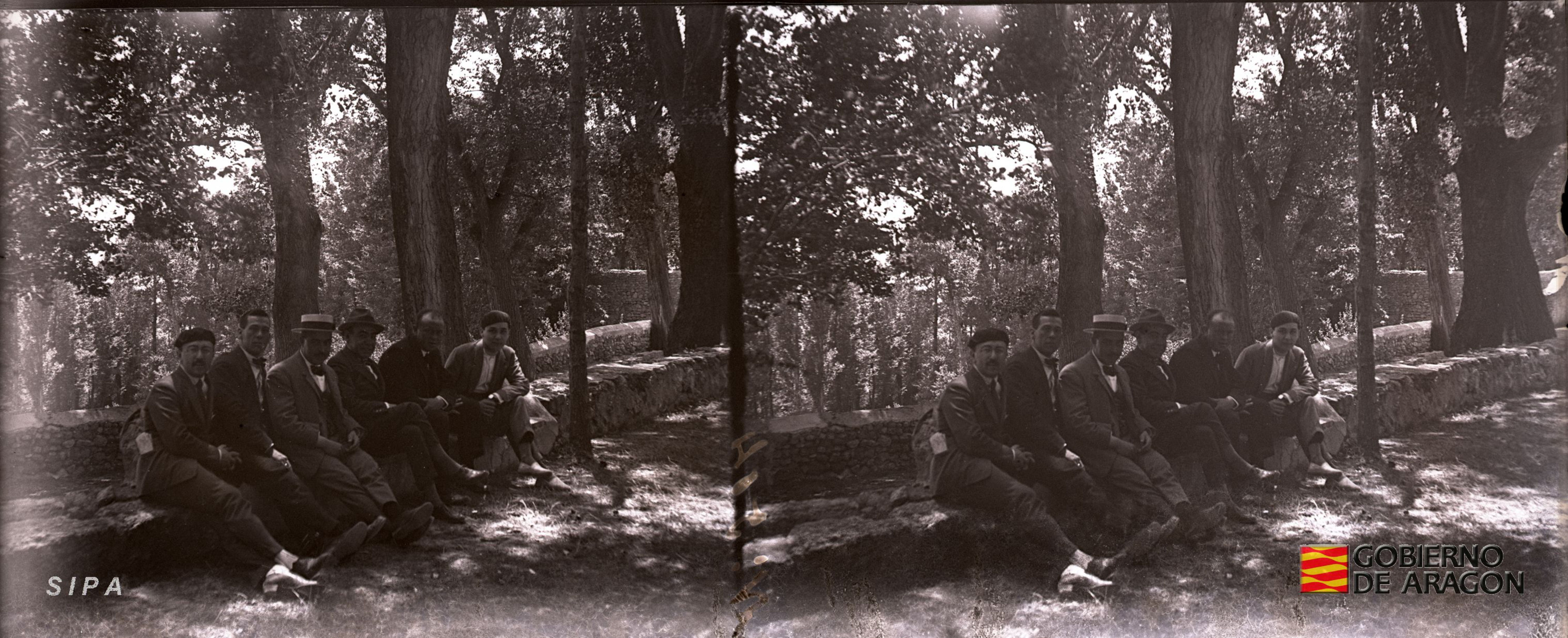 Borja. Santuario de la Misericordia. Los amigos en pose