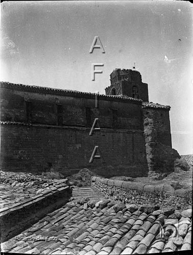 Vista de la iglesia. Ricardo del Arco y Garay. Nueno. Hoya de Huesca