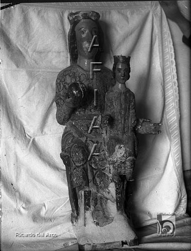 Ermita del Socorro. Imagen de Virgen con Niño. Ricardo del Arco y Garay. Coscojuela de Fantova