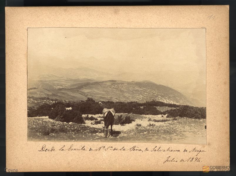 Paisaje desde la Ermita de Nuestra Señora de la Peña.. Salvatierra de Esca