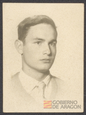 Retrato de Ángel Conte Cazcarro de joven