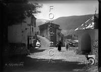 "La Casa del Moro desde la carretera de arriba". Ricardo Compairé Escartín. "1914". Biescas