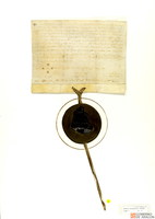 Sentencia de Jaime I concediendo al Concejo de Teruel que tengan, en exclusiva, fanegas para arrendar y que por cada una de ellas que vendan de trigo en el mercado, reciban una palada que se aplicará para cubrir los gastos del Concejo