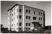 Edificio de la Clínica de la Inmaculada en construcción (Huesca). Fidel Oltra Gómez