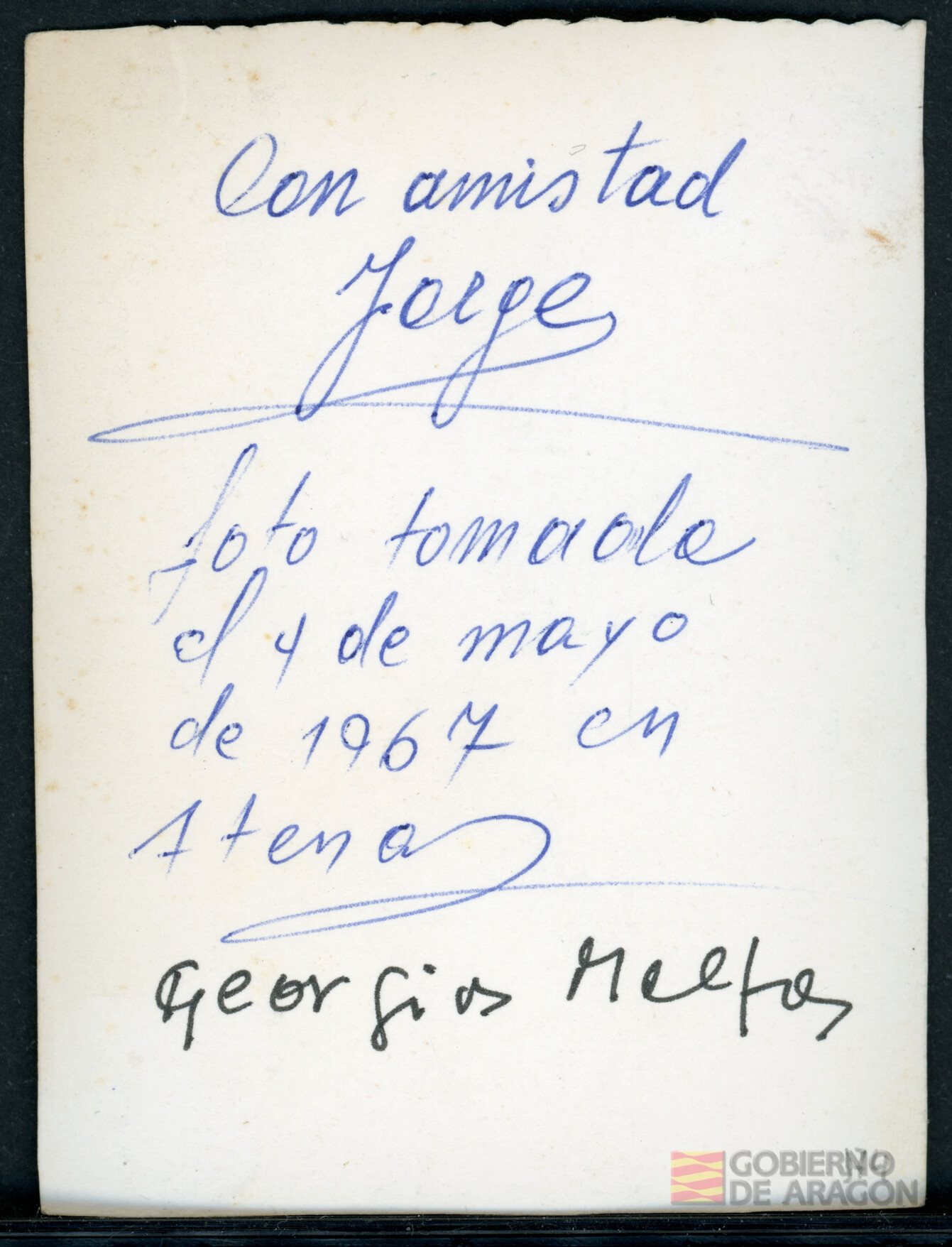 Retrato en Atenas. Georgios Maltas