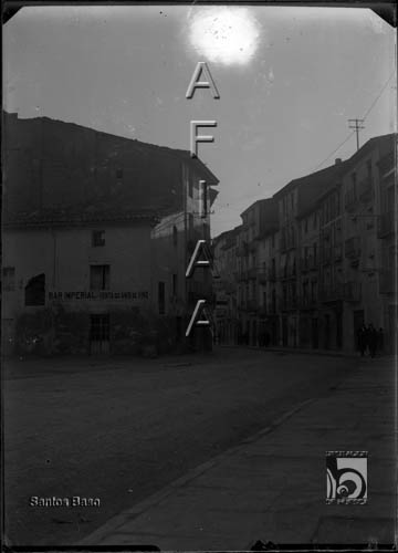 Plaza Santo Domingo y Coso Bajo. Santos Baso Simelio. Huesca