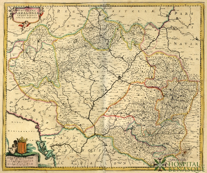 Novissima Arragoniae Regni Tabula. Ioanne Baptista Labanna