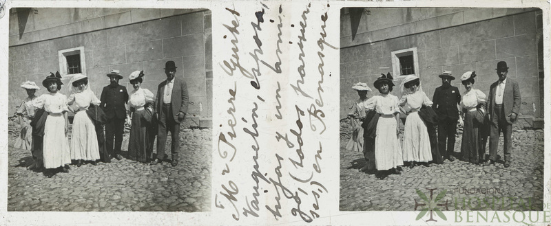 Retrato de Pierre Guitet Vauquelin, esposa, hijas y un amigo en Benasque