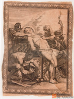 Martirio de un santo. Dibujo impreso