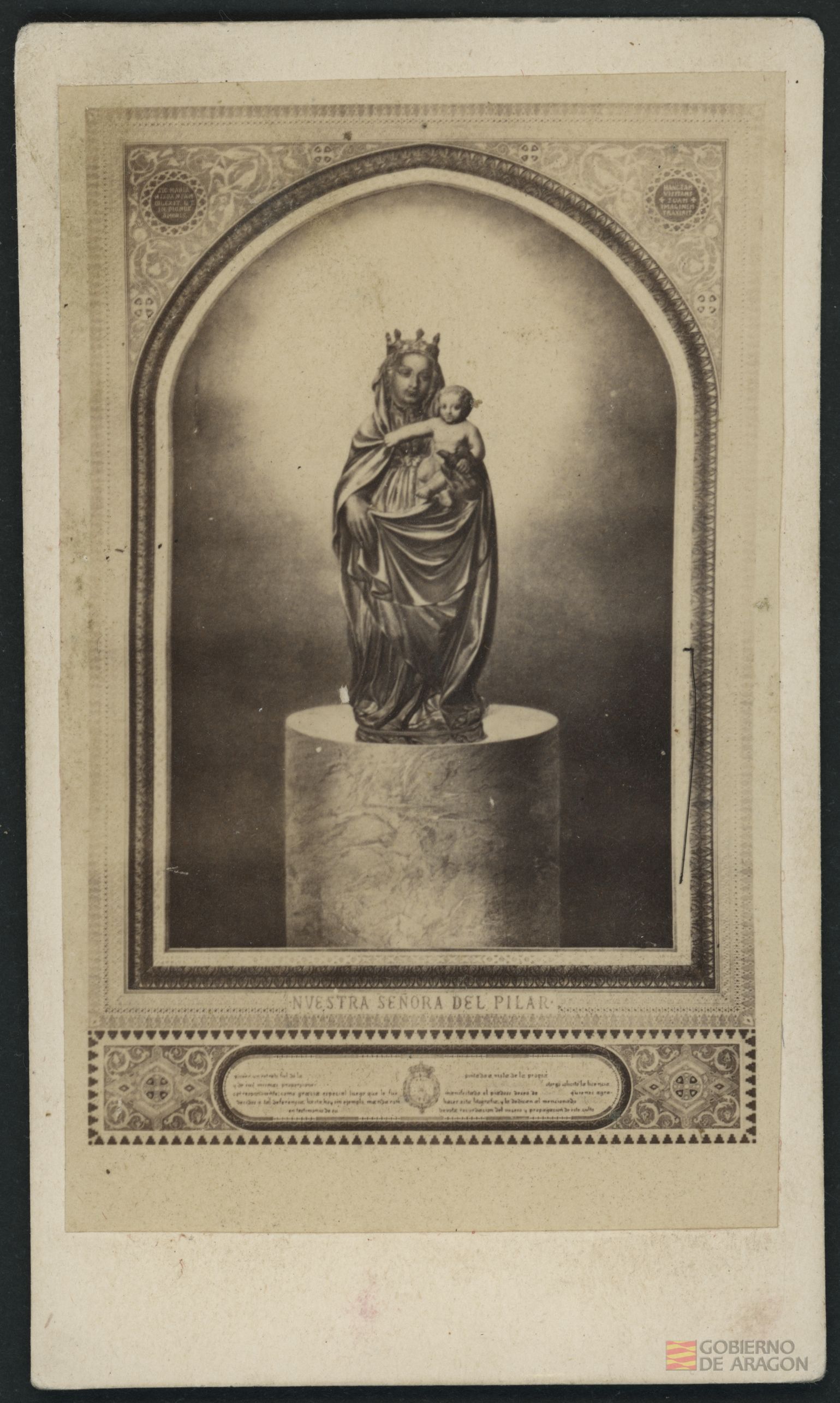 "Nuestra Señora del Pilar". Hortet, fotógrafo