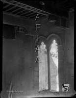 El Palacio Episcopal. Doble ventana ojival de la "Sala del Tanto Monta". Ricardo del Arco y Garay. Huesca