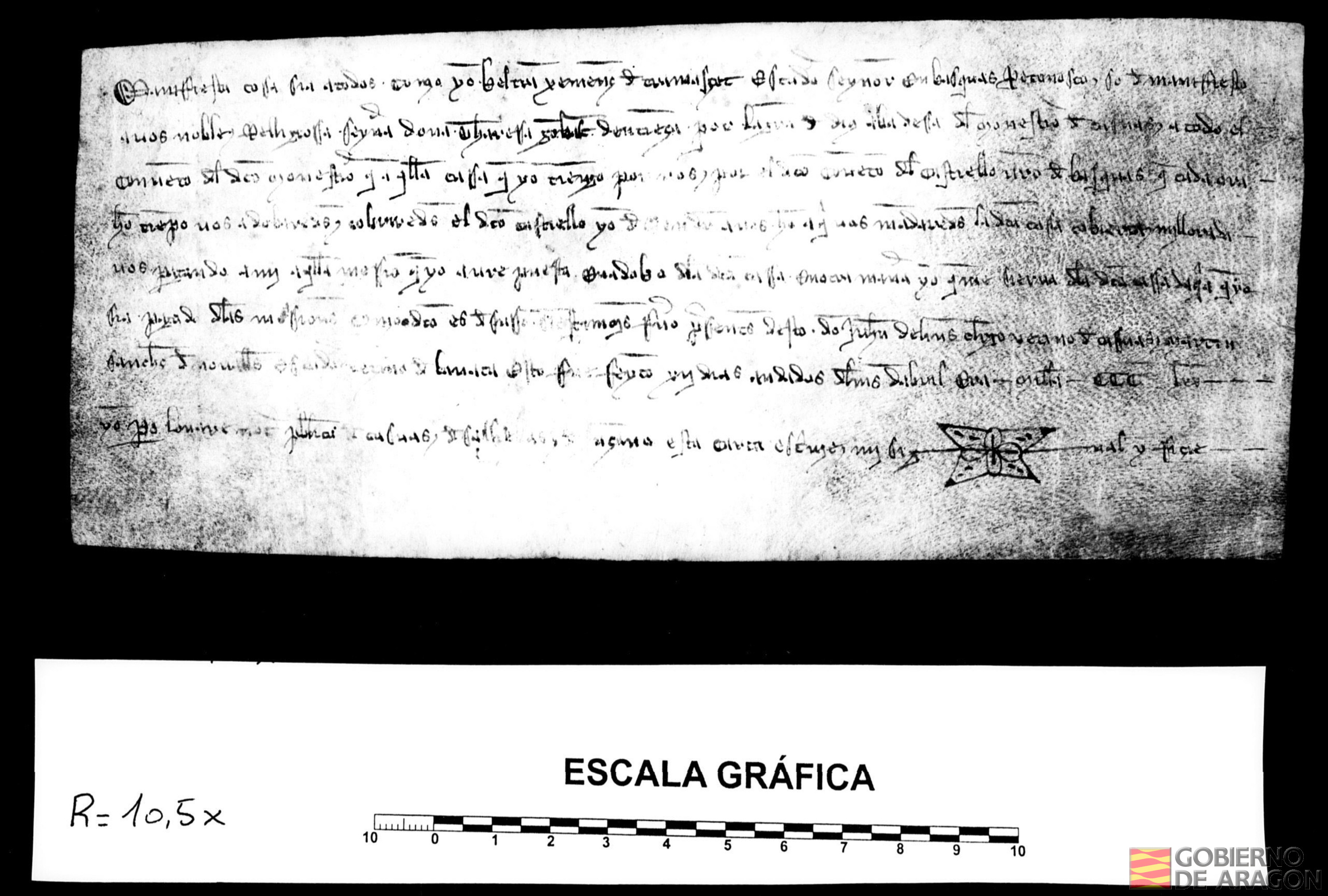 Beltrán Jiménez de Tramaced, señor de Bascués, reconoce a Teresa Gombaldo de Entenza que tiene por ella el castillo de Bascués, y que si se le requiere lo devolverá, con la condición de que se le devuelvan los gastos hechos en dicha casa