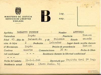Garanto Pedrón, Antonio
