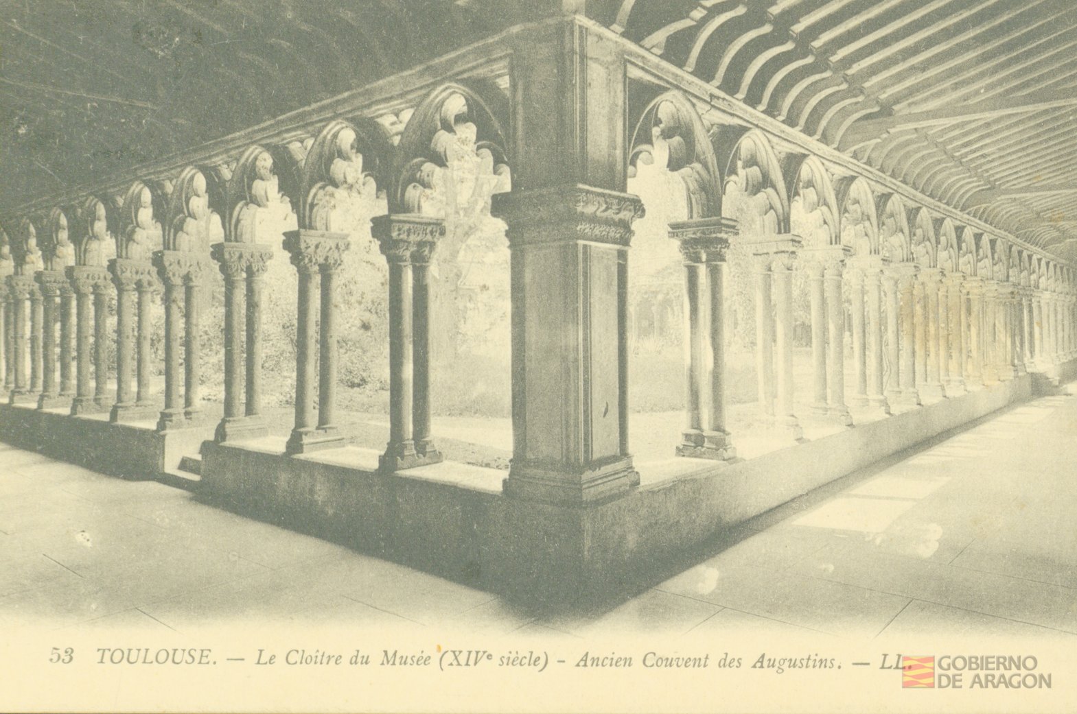 "TOULOUSE. Le Cloítre du Musée (XIV siècle) - Ancien Convent de Augustins". Levy Fils & Cia. Paris