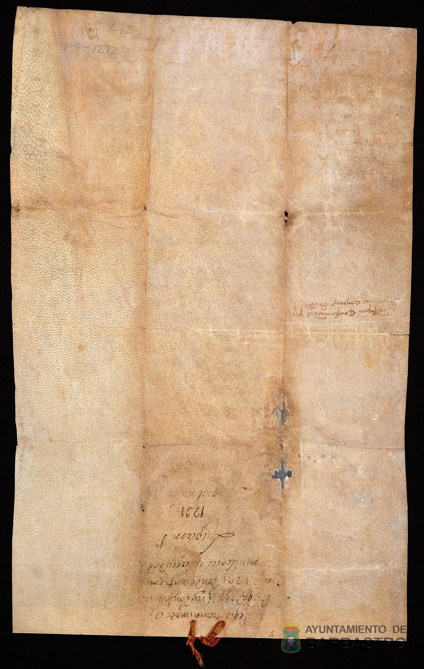 Jaime II de Aragón confirma los privilegios y fueros concedidos por sus antecesores a los habitantes de Barbastro con especial mención al Privilegio General otorgado por Pedro III en 1283.