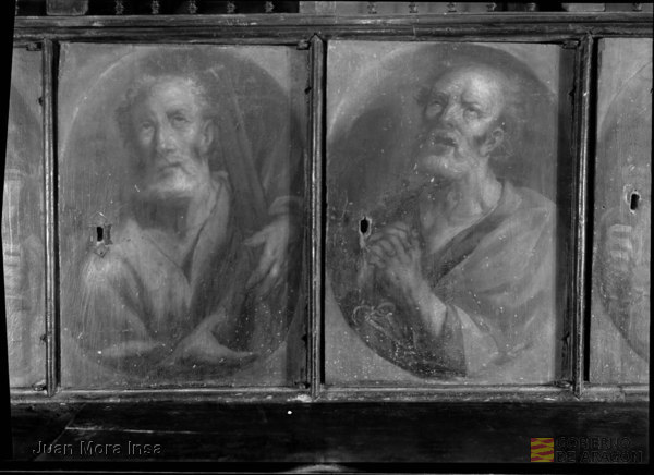 "Zaragoza, iglesia del Portillo. Fragmento apostolado.". Juan Mora Insa