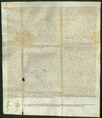 Luición hecha por el concejo de Berbegal y sus aldeas de un censal formado a nombre de Juan Lopez de Gurrea, de 666 sueldos y 8 dineros jaqueses de pensión anual