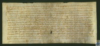 Acto de lectura pública, durante una reunión del concejo de Fuentespalda en el porche de la iglesia, de una carta del arzobispo de Zaragoza a Lorenzo Bretón, el cual rechazó darla por oída