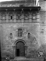 Iglesia de San Pedro. Portada del muro sur. Ricardo del Arco y Garay. Fraga. Bajo Cinca