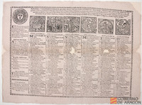 Almanac y Kalendario para el año del señor de 1698. Zaragoza, Herederos de Diego Dormer, 1698