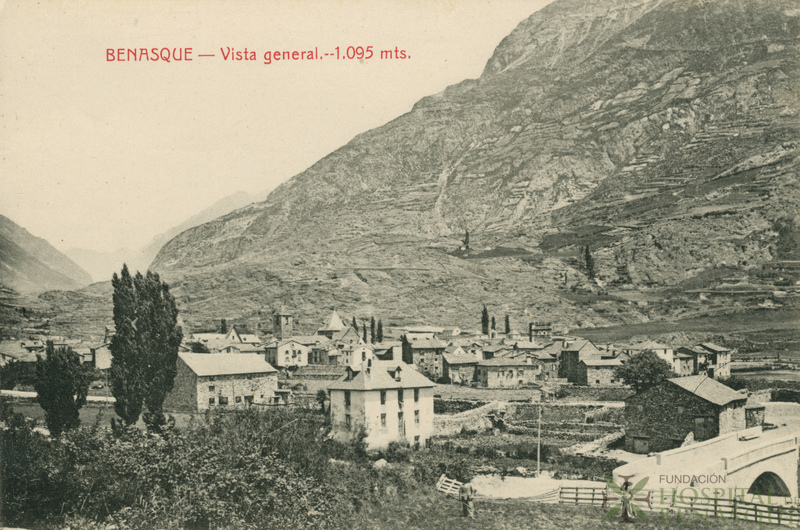 "Benasque. Vista general 1.095 mts."
