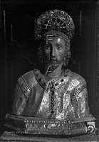 La catedral. Busto-relicario de santo. Ricardo del Arco y Garay. Huesca. Hoya de Huesca