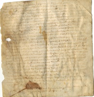 Presentación ante el comendador de Cantavieja, por parte de Bartolomé López, jurado de Mirambel, de un privilegio concedido por el infante don Jaime sobre la protección de los hombres del Concejo de dicha villa